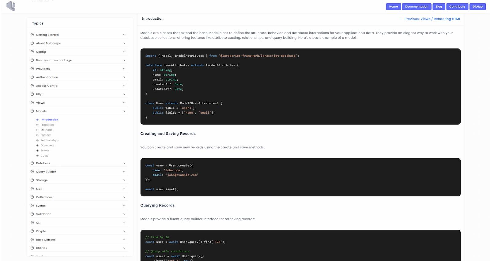 Larascript Framework screenshot
